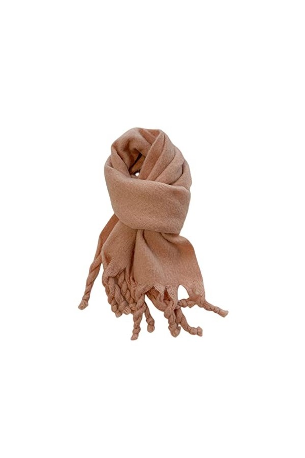 TOBILE Echarpe Femme Bright Color Solid Color Femmes Foulard Hiver Châle Et Foulard Enveloppé Imitation Cachemire Femmes Couv