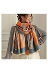 xinxinchaoshi Écharpes Femmes Foulards Chapeaux Chauds châles et enveloppements Mode Hiver Cachemire Écharpe Couverture de Bu