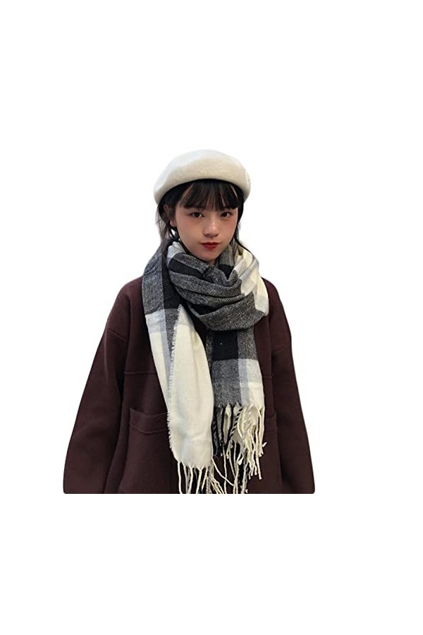 PAIHUIART Foulard Femme Echarpe Écharpe Châle Foulards Homme Femmes Tricoté Écharpes Hiver Style Coréen Chaud Écharpes À Carr