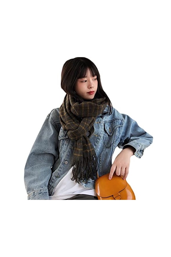 PAIHUIART Foulard Femme Echarpe Écharpe Châle Foulards Homme Femmes Tricoté Écharpes Hiver Style Coréen Chaud Écharpes À Carr