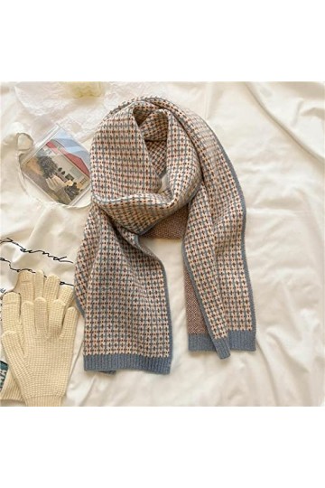 Bysonglezai Hiver Foulard Tricoté Doux Femmes Fil Chaud Neckerchief Élastique Maigre Foulard Mode Silencieux WYD23-1