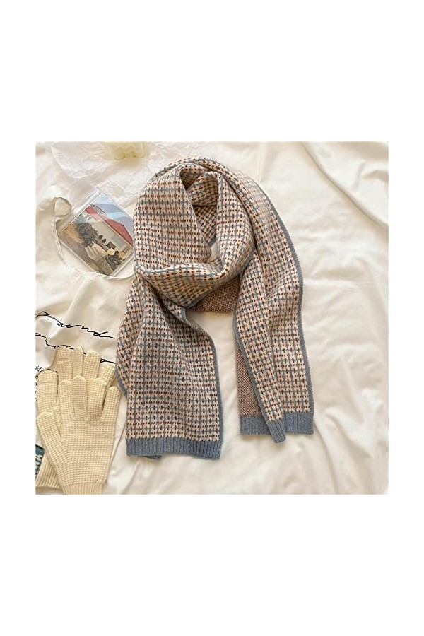 Bysonglezai Hiver Foulard Tricoté Doux Femmes Fil Chaud Neckerchief Élastique Maigre Foulard Mode Silencieux WYD23-1