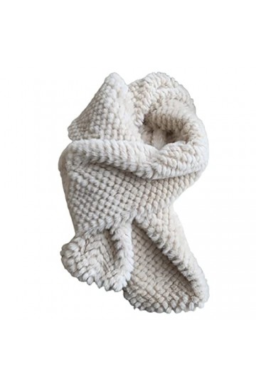 HAODA Écharpes Foulard dhiver for Femmes, Imitation de Lapin Fourrure Foulards Chauds, écharpes de châle dépaississement Do