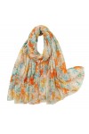 Echarpe Foulard Foulards En Coton Et Lin Pour Femmes, Châle Léger Et Doux, Protection Solaire Pour La Plage Écharpe Hiver Co