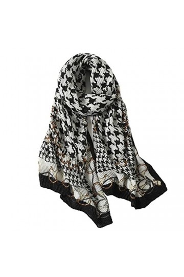 PATPOT Écharpe Châle Écharpe de Luxe Écharpe Imprimer Automne Hiver Lightweight Hijab Châle Hijab Chands Bandana Foulards Fas
