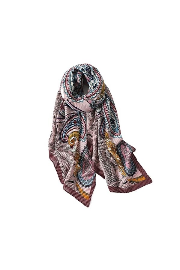 PATPOT Écharpe Châle Écharpe de Luxe Écharpe Imprimer Automne Hiver Lightweight Hijab Châle Hijab Chands Bandana Foulards Fas