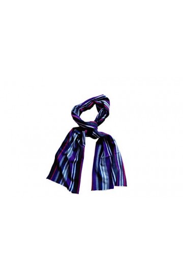 Posh Gear Femme Homme Écharpe Foulard Lineeseta, Gris Violet 100% soie