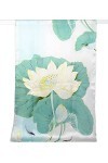 MayTree Foulard en soie coloré pour femme 100 % soie de mûrier Lotus 55 x 175 cm