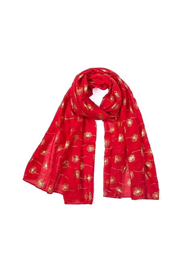 Écharpe Etole Foulard Echarpe Foulards Pour Femmes Châle Doux Léger Écharpe Pissenlit Imprimé Cou Wrap Châle Cadeau Châle Co