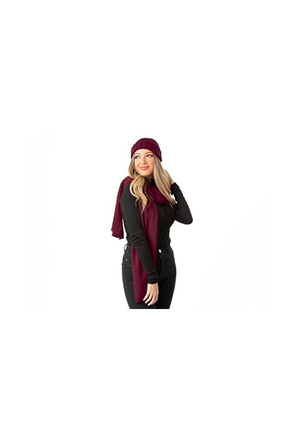 House of Conti Firenze Cachemire Cachemire mélange Foulard Orange, Taille unique - Fabriqué en Italie