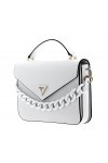 GUESS Corina Top Handle Flap White