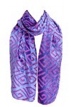 tessago - Foulard - Femme bleu rose Taille unique