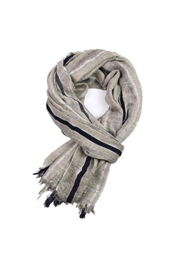 DALIZHAI777 Foulard Femme Écharpe dhiver Coton Rides Rides Rayures Longues Foulards dhommes châle Mode Or Paillettes Hommes