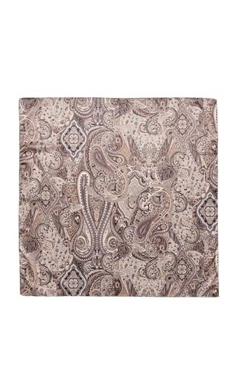 FOULARD AVEC IMPRIMÉ TAILLE TU, beige, taille unique