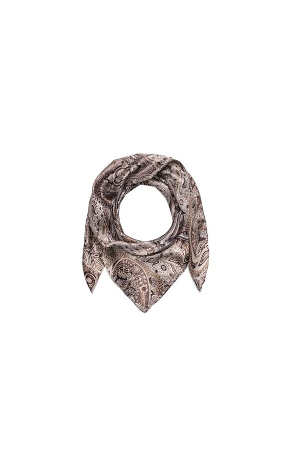 FOULARD AVEC IMPRIMÉ TAILLE TU, beige, taille unique