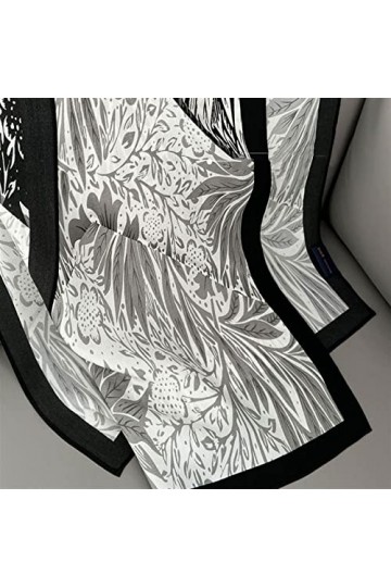 PEVSCO châle Foulard en Soie Mince et Doux Cape Jupe Coupe-Vent avec Foulard en Soie Mode Châle Cadeau for Dame châles et env