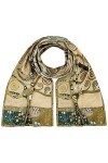 von Lilienfeld® Foulard Soie Gustav Klimt Arbre de vie Femme Écharpe Cache-Nez Art