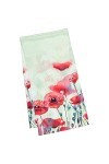 VON LILIENFELD® Foulard Soie Femme Motif Écharpe Cache-Nez Floral Coquelicots