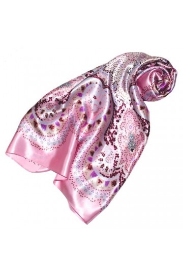 LORENZO CANA Foulard pour la femme – écharpe de 100% soie pour le printemps et l´été, carré avec les mesures de 90 x 90 cm – 