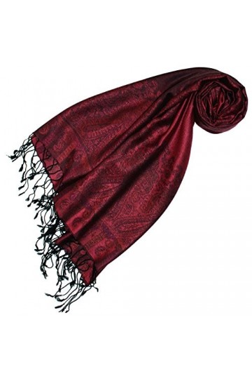 LORENZO CANA Foulard de 100% modal pour la femme – écharpe paisley et fleuri - 70 cm x 180 cm - attrayant et noble pour le pr
