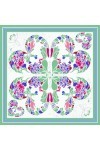 LORENZO CANA Foulard pour la femme – écharpe de 100% soie pour le printemps et l´été, carré avec les mesures de 70 x 70 cm – 