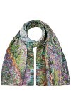 VON LILIENFELD® Foulard Soie Claude Monet : Le Jardin Femme Écharpe Cache-Nez Art Fleur