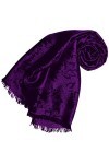 LORENZO CANA Foulard damas pour la femme – écharpe noble avec les mesures de 55 x 190 cm - motif de fleurs - élégant et léger
