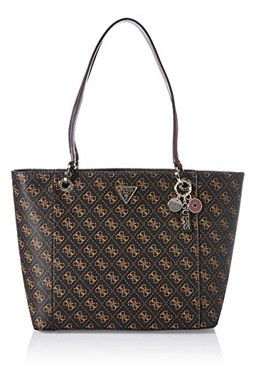 Guess Noelle Elite Tote, Sac Femme, Brown, Taille Unique