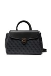 Guess Rossana Errin Girlfriend Satchel Coal Logo Multi