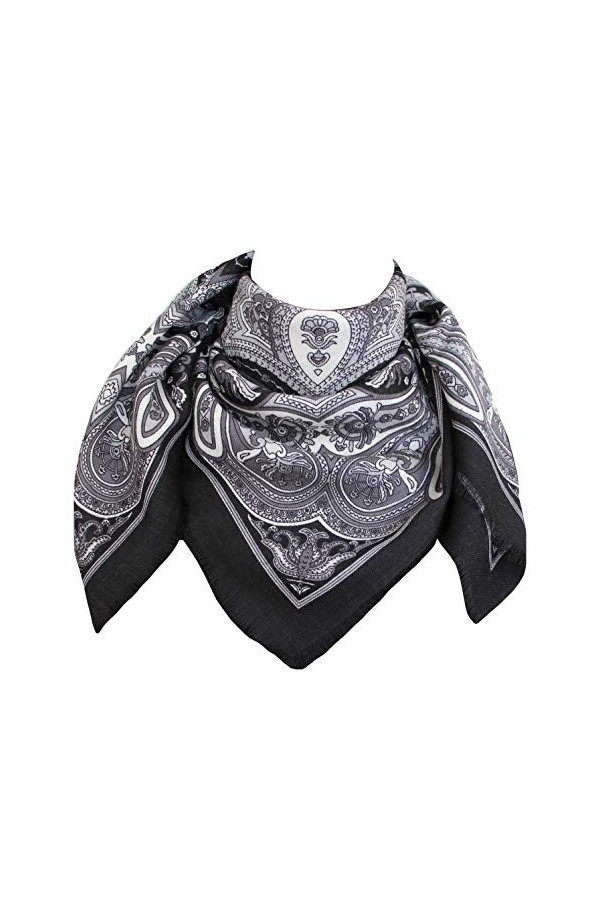 tessago - Foulard - Femme Noir noir Taille unique