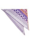 CODELLO Foulard triangulaire pour femme en coton et modal, lilas, taille unique