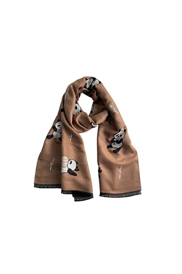 HALAHAI Écharpe Etole Foulard Echarpe Foulard de coton chaud foulard automne hiver femmes mode panda foulards écharpe longue 