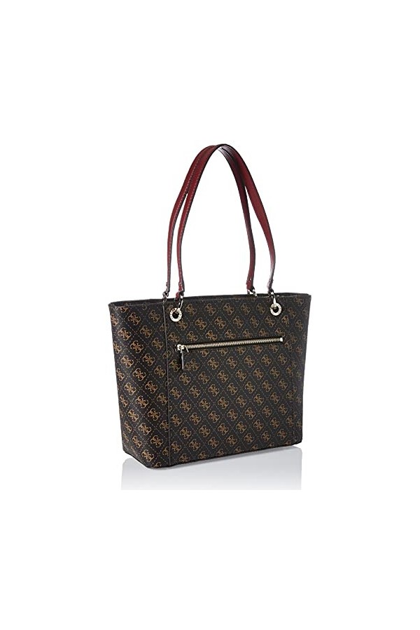 Guess Noelle Elite Tote, Sac Femme, Brown, Taille Unique