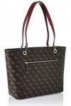 Guess Noelle Elite Tote, Sac Femme, Brown, Taille Unique