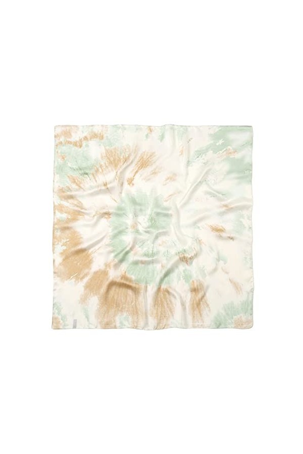 PacuM Foulard carré en soie, mode plage couverture cheveux cravate lumière fines écharpes femmes cravate-teinture peinture ch