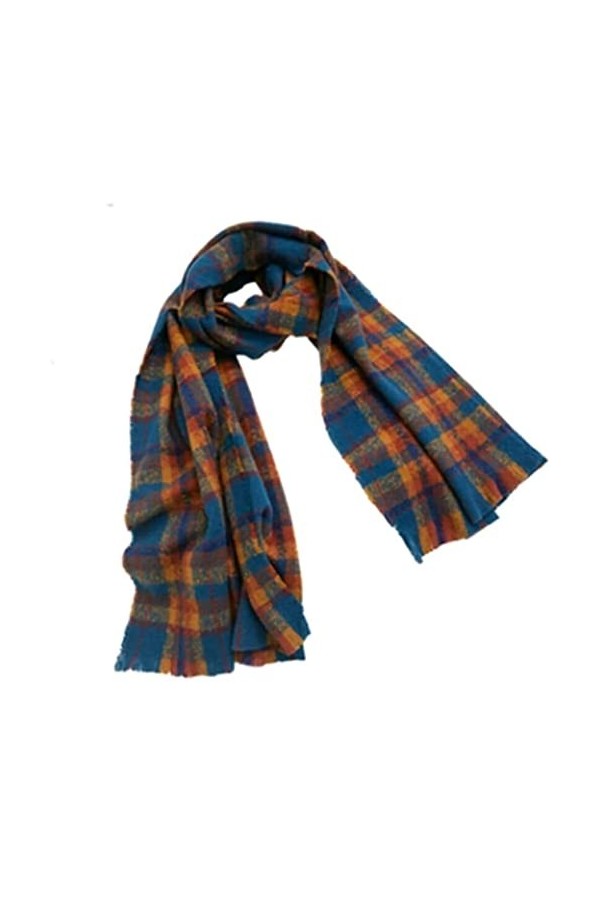 MOBAAK Echarpes Et Foulards Femme Écharpe De Mode Dames Automne Et Écharpe Dhiver Écharpe À Carreaux Chaude Et Confortable F