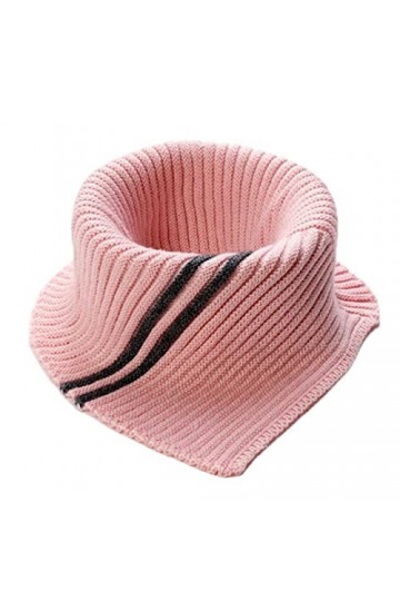 MOBAAK Echarpes Et Foulards Femme Écharpe dhiver anneau unisexe couleur unie élastique épaissir chaud laine écharpe de tête 