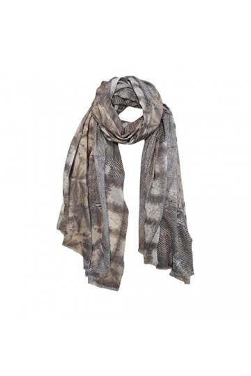 Marco Pascali Foulard mouchoir Beige/gris/marron 100 x 180 pour femme