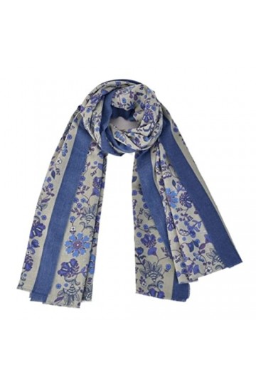 Echarpe Châle Foulard Etole Femmes Hiver Écharpe Floral Épais Chaud Foulards Doux Dame Chaud Cou Écharpe Foulards Color : D,
