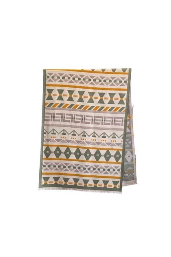 Echarpes Et Foulards Femme Écharpe À Motifs Géométriques, Châle Doux Et Épais, Unisexe, Sauvage, Simple, Pour Lautomne Et L
