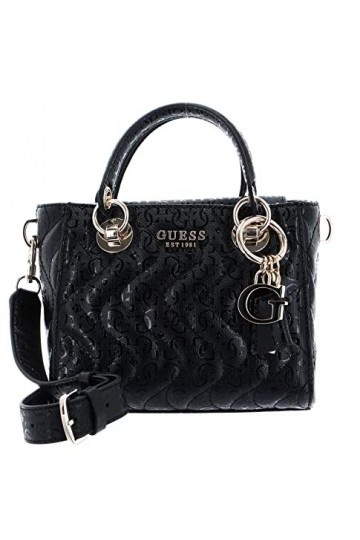 Guess Gaia Triple COMPRTMN, Bag Women, Bla