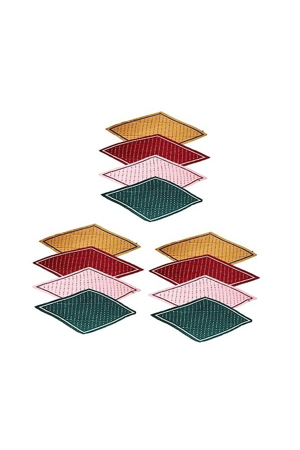 FRCOLOR 12 Pièces Écharpe En Diamant Froissé Bandeaux De Mode Turbans Pour Femmes Dames Bandeaux Écharpe De Cou Écharpe Losan