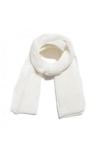 Echarpe Châle Foulard Etole Hiver Femmes Écharpe Chaud Cache-cou Écharpes Simples Châle Dame Écharpe Foulards Color : Bianco