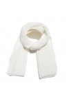 Echarpe Châle Foulard Etole Hiver Femmes Écharpe Chaud Cache-cou Écharpes Simples Châle Dame Écharpe Foulards Color : Bianco
