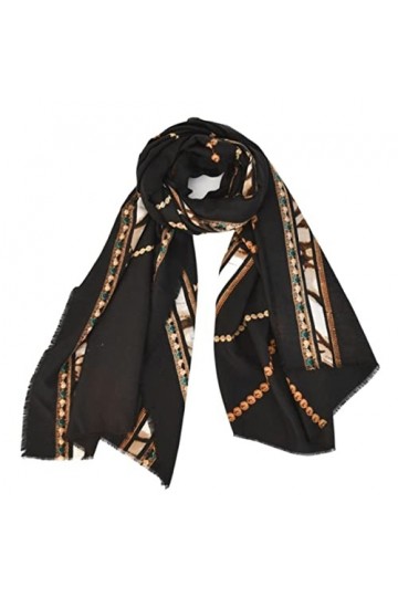 HALAHAI Écharpe Etole Foulard Echarpe Écharpe À Motif De Pierres Précieuses Doux Hiver Femmes Écharpes Châle Wrap Chaud Châle