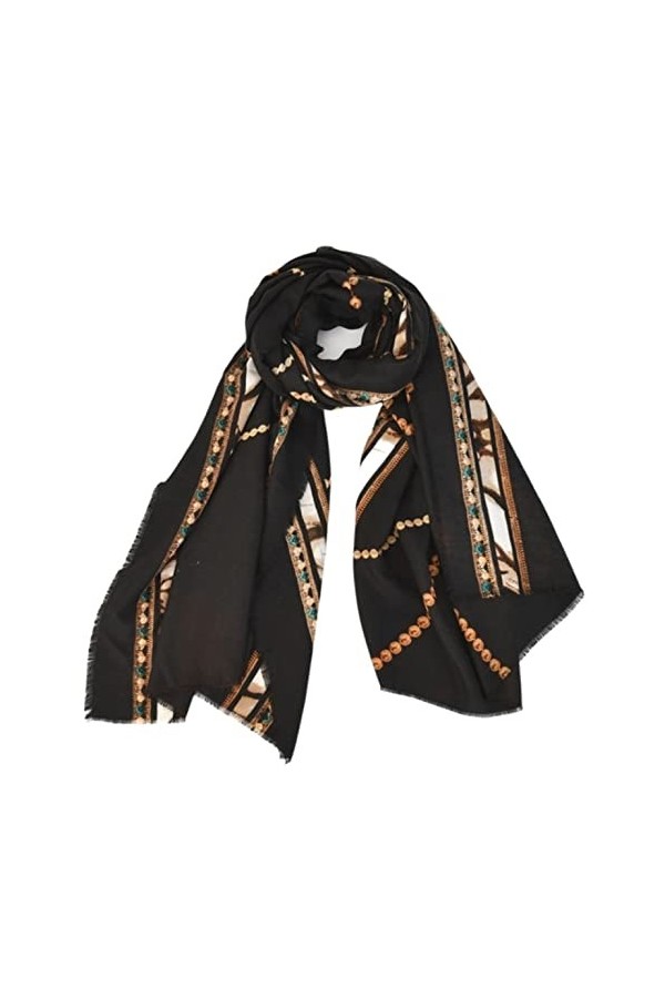 HALAHAI Écharpe Etole Foulard Echarpe Écharpe À Motif De Pierres Précieuses Doux Hiver Femmes Écharpes Châle Wrap Chaud Châle