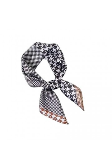 RILOOP Foulard carré en soie de mûrier naturel pour femmes, imprimé luxueux, 70x70cm, couverture à la mode, pour la tête et l