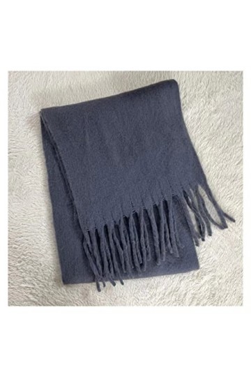 LXSWY écharpe Couleurs Unies Femmes écharpe Hiver châle et Enveloppement Bandana Gland Femme Foulard Couverture épaisse 36 cm