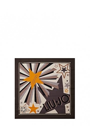 Liu Jo Femme Foulard Milano 3F1100 T0300 Maxi Star Logo Olive Verte