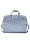 Guess Logo Saffiano 4 G Hot Stamp Triangle, Sac Mixte, Bleu